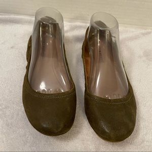 LUCKY BRAND EMMIE DARK GREEN BALLET FLATS LADIES SIZE 9